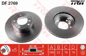 TRW DF2769 - JGO DISCOS DE FRENO