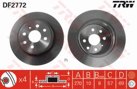 TRW DF2772 - JGO DISCOS DE FRENO