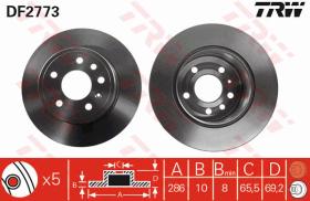 TRW DF2773 - JGO DISCOS DE FRENO