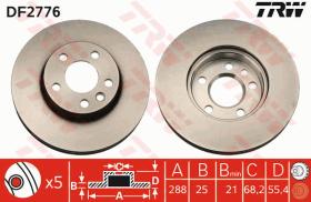 TRW DF2776 - JGO DISCOS DE FRENO