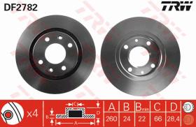 TRW DF2782 - JGO DISCOS DE FRENO