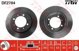 TRW DF2784 - JGO DISCOS DE FRENO