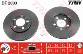 TRW DF2803 - JGO DISCOS DE FRENO