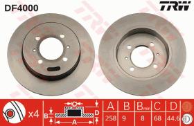 TRW DF4000 - JGO DISCOS DE FRENO