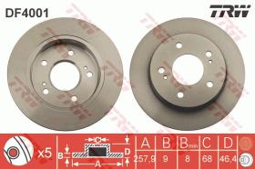 TRW DF4001 - JGO DISCOS DE FRENO