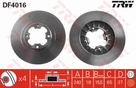 TRW DF4016 - JGO DISCOS DE FRENO