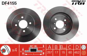 TRW DF4155 - JGO DISCOS DE FRENO