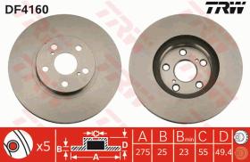 TRW DF4160 - JGO DISCOS DE FRENO