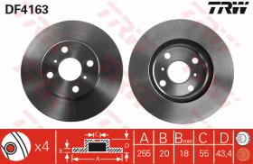 TRW DF4163 - JGO DISCOS DE FRENO