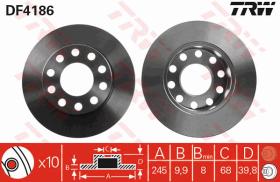 TRW DF4186 - JGO DISCOS DE FRENO