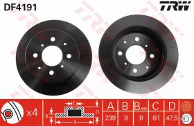 TRW DF4191 - JGO DISCOS DE FRENO