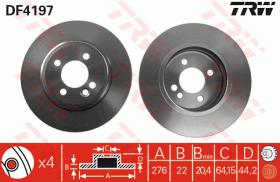 TRW DF4197 - JGO DISCOS DE FRENO