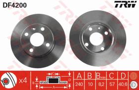 TRW DF4200 - JGO DISCOS DE FRENO