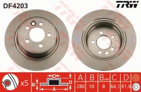 TRW DF4203 - JGO DISCOS DE FRENO