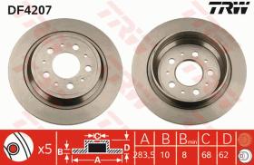 TRW DF4207 - JGO DISCOS FRENO