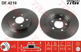 TRW DF4218 - JGO DISCOS DE FRENO