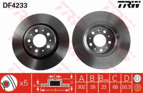 TRW DF4233 - JGO DISCOS DE FRENO