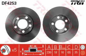 TRW DF4253 - JGO DISCOS DE FRENO