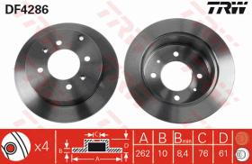 TRW DF4286 - JGO DISCOS DE FRENO