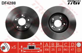 TRW DF4288 - JGO DISCOS DE FRENO