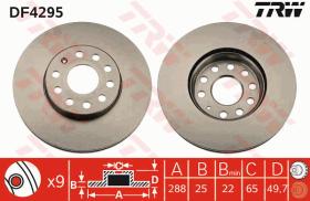 TRW DF4295 - JGO DISCOS DE FRENO