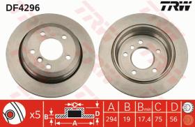 TRW DF4296 - JGO DISCOS FRENO