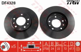 TRW DF4328 - JGO DISCOS DE FRENO