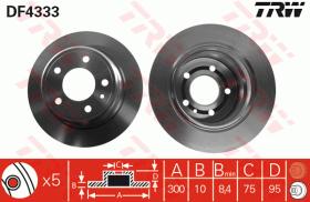 TRW DF4333 - JGO DISCOS DE FRENO