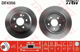 TRW DF4356 - JGO DISCOS DE FRENO