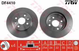 TRW DF4410 - JGO DISCOS DE FRENO