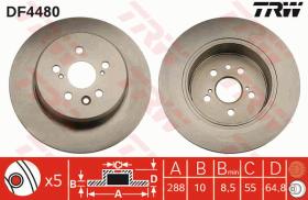 TRW DF4480 - JGO DISCOS DE FRENO