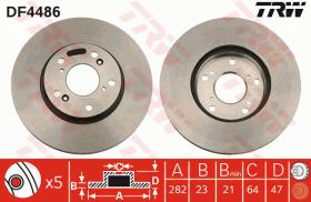 TRW DF4486 - JGO DISCOS DE FRENO