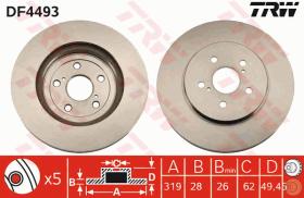 TRW DF4493 - JGO DISCOS DE FRENO