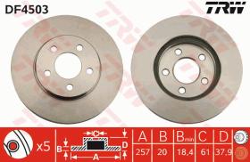 TRW DF4503 - JGO DISCOS DE FRENO