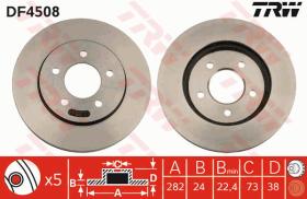 TRW DF4508 - JGO DISCOS DE FRENO