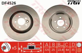 TRW DF4526 - JGO DISCOS DE FRENO