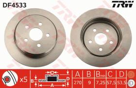 TRW DF4533 - JGO DISCOS DE FRENO