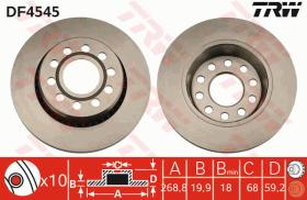 TRW DF4545 - JGO DISCOS DE FRENO