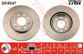 TRW DF4547 - JGO DISCOS DE FRENO