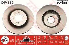 TRW DF4552 - JGO DISCOS FRENO