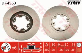 TRW DF4553 - JGO DISCOS DE FRENO