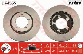 TRW DF4555 - JGO DISCOS FRENO