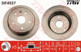 TRW DF4557 - JGO DISCOS FRENO