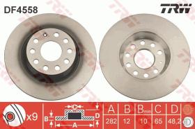 TRW DF4558 - JGO DISCOS DE FRENO