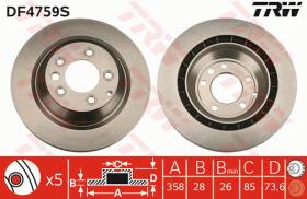 TRW DF4759S - DISCO DE FRENO