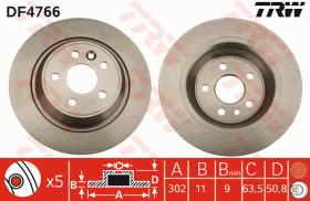 TRW DF4766 - JGO DISCOS DE FRENO