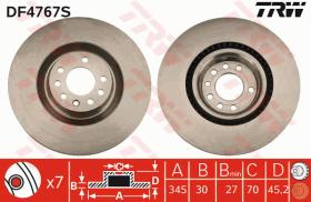 TRW DF4767S - DISCO FRENO