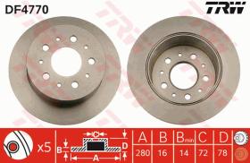 TRW DF4770 - JGO DISCOS DE FRENO