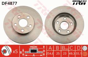 TRW DF4877 - JGO DISCOS DE FRENO