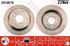 TRW DF4878 - JGO DISCOS DE FRENO